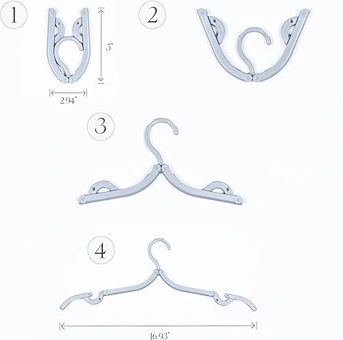 Miniatura 3 de Perchas plegables de viaje para maleta, perchas plegables para viajes, perchas plegables para ropa, perchas plegables para ropa, accesorios de viaje