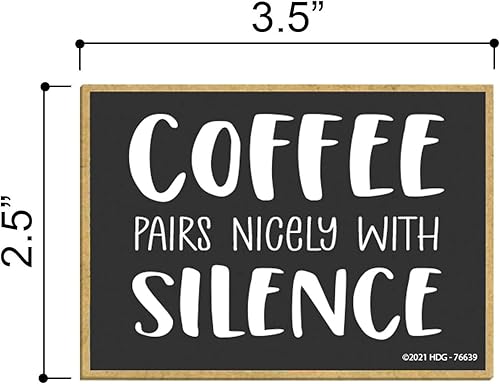 Miniatura 10 de Honey Dew Gifts, Happiness is a Cup of Coffee and My Bible, 2.5 x 3.5 pulgadas, fabricado en Estados Unidos, decoraciones de casilleros, imanes de