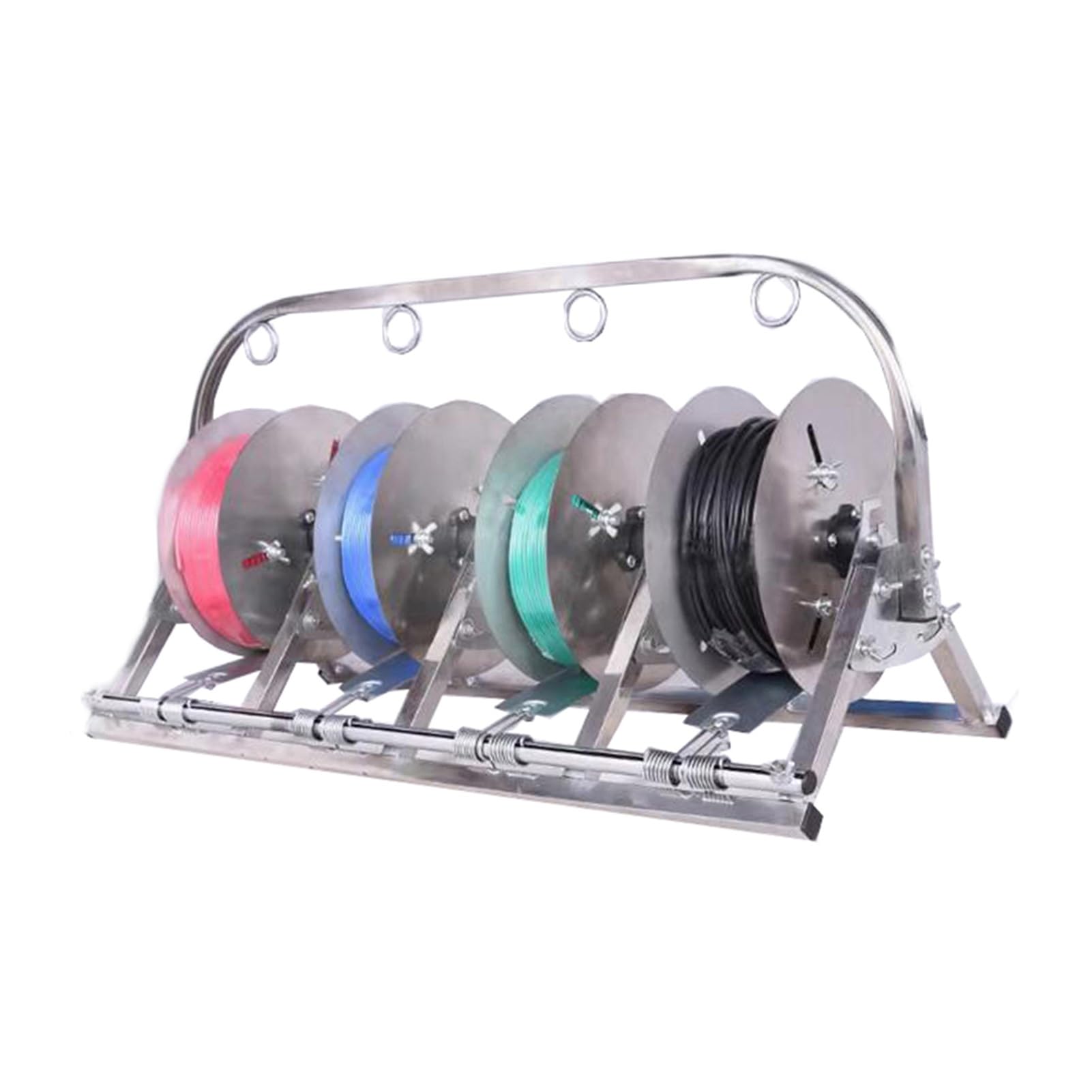 WDSOPK Heavy Duty Wire Spool Rack with Multi-Spool Dispenser for Easy Access and Organization at Construction Sites and Retail Stores (75x40x30cm)