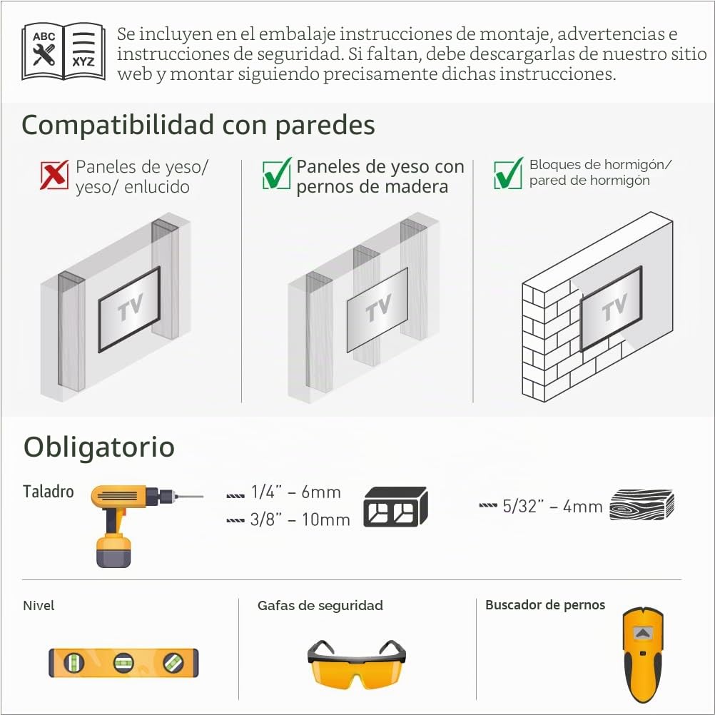 Barkan Soporte TV de Pared 102cm de Largo Inclinable y Giratorio, Articulado para Pantallas de 13-86 Pulgadas, Peso máximo 60Kg, Ultra Extensible, para LED OLED LCD, hasta VESA 600x400