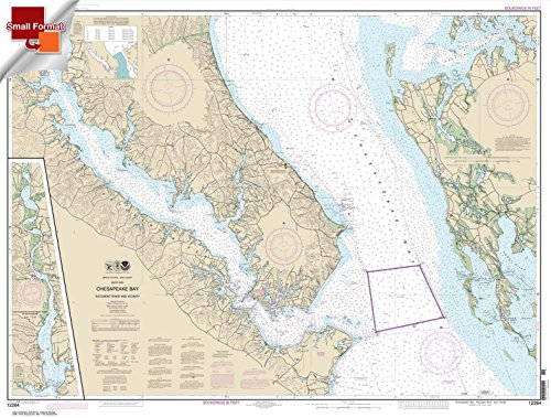 NOAA Chart 12264: Chesapeake Bay Patuxent River and Vicinity 21.00 x 27.74 (Small Format Waterproof)