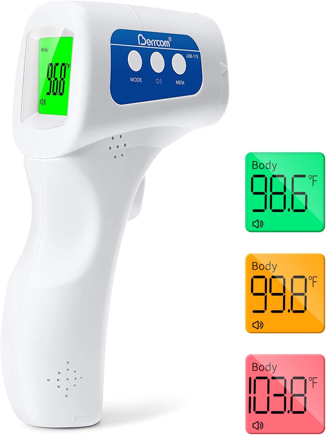 Digital Non Contact Infrared Forehead Thermometer Contactless Thermometer 3 in 1 for Kids Infant Adult Fever Check Thermometer Temperature Gun for Baby