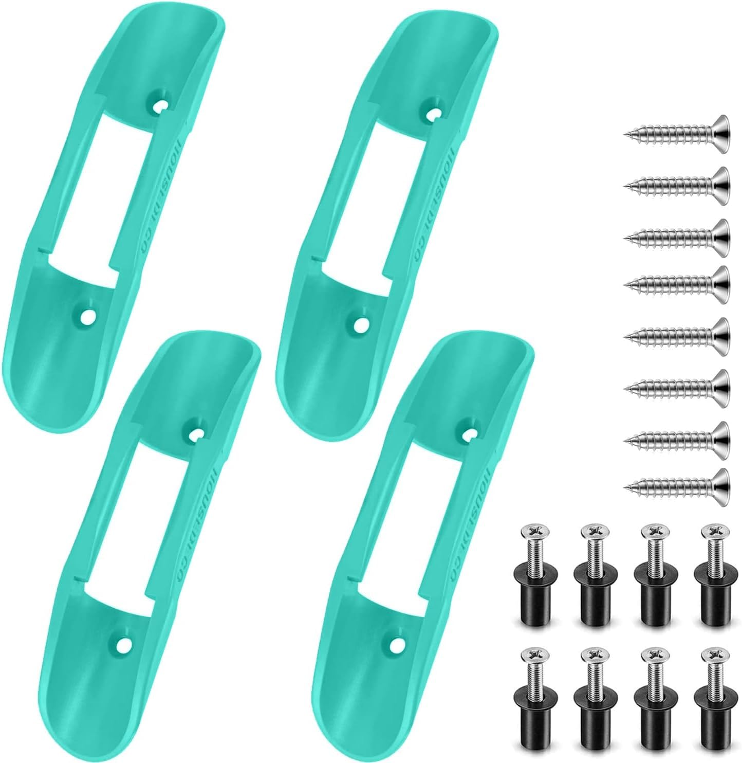 Kayak Paddle Holder Clips(Including Screws),Deck Mounted Universal Kayak Paddle Clip & Fishing Net Clip
