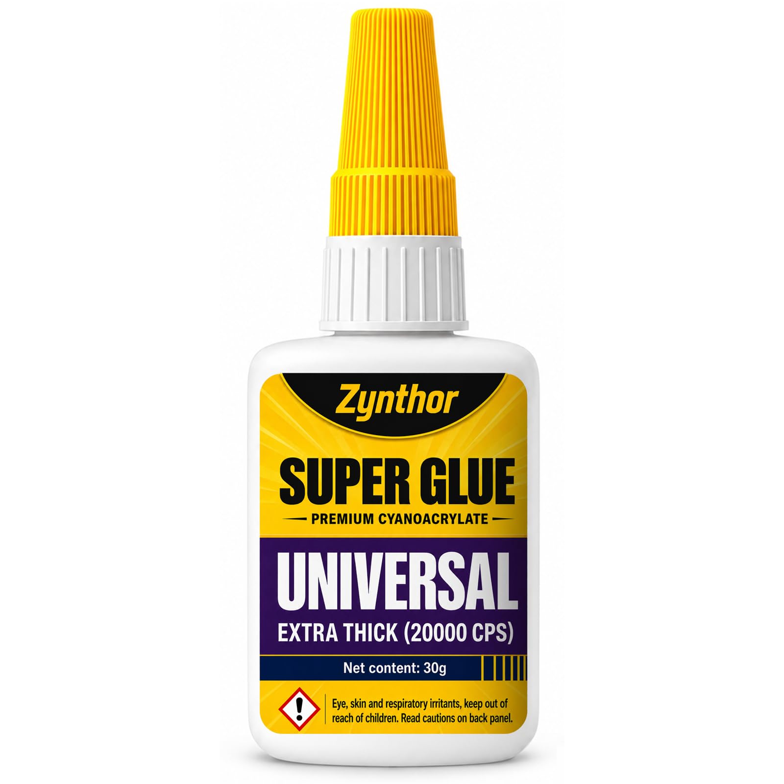 Zynthor Super Glue 30g, Extra Thick Clear CA Glue 20000 CPS — image 1