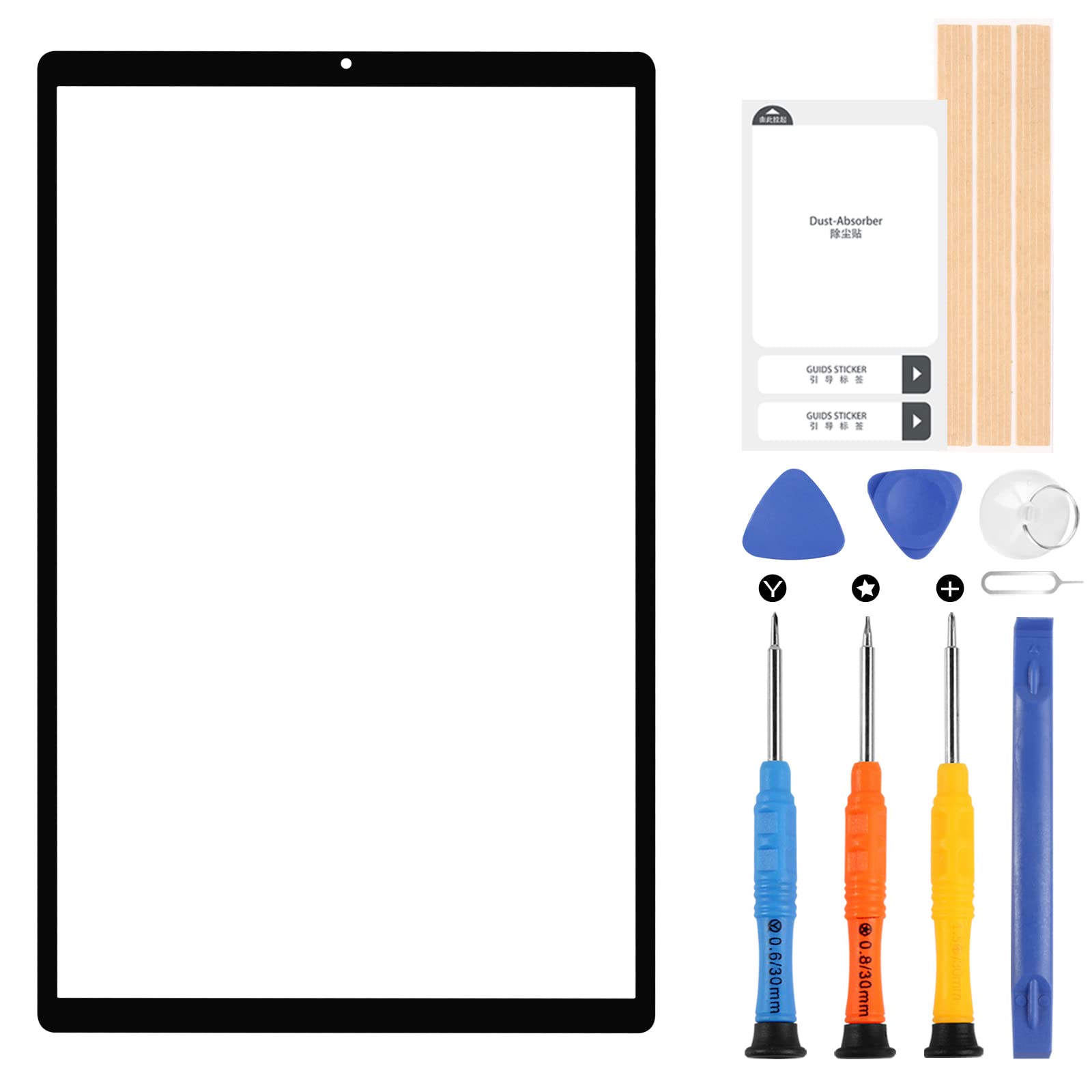 ARSSLY Screen for Lenovo Tab M10 FHD Plus TB-X606 TB-X606F TB-X606X Outer Glass Panel Sensor Front Full Glass Lens with Repair Kit (Not LCD/Touch Digitizer)