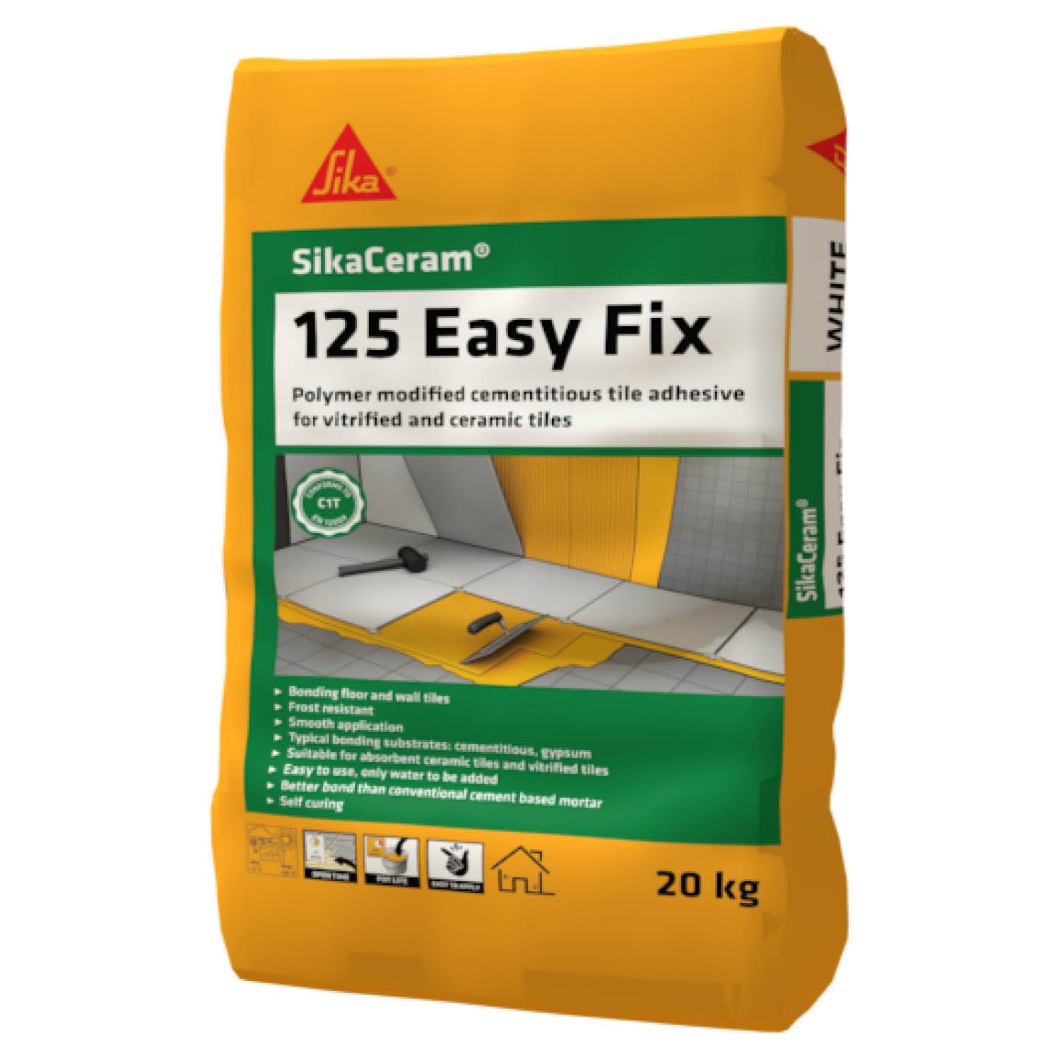 See full amazon price history chart for SIKA - Tile adhesive - SikaCeram-125 Easy Fix, White - For floor and wall indoor and outdoor - Self curing - Frost resistant - Easy fixing - 20kg SIKA - Tile adhesive - SikaCeram-125 Easy Fix, White - For floor and wall indoor and outdoor - Self curing - Frost resistant - Easy fixing - 20kg (B0D2Y6X4VW) Amazon Price History, Amazon Price Tracker