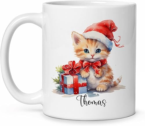 Miniatura 15 de Tazas de cerámica blanca personalizadas, diseño de mariposa con cajas de regalo coloridas, taza de café con nombre personalizado, taza de té
