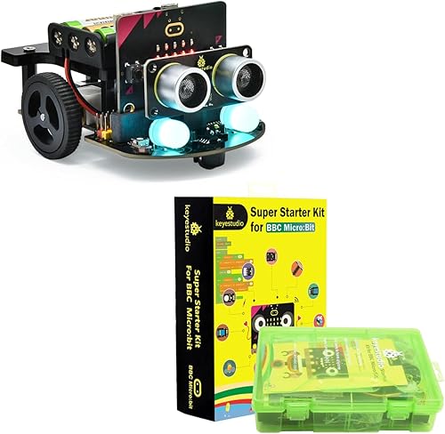 KEYESTUDIO Microbit V2 Robot con Microbit Super Starter Kit