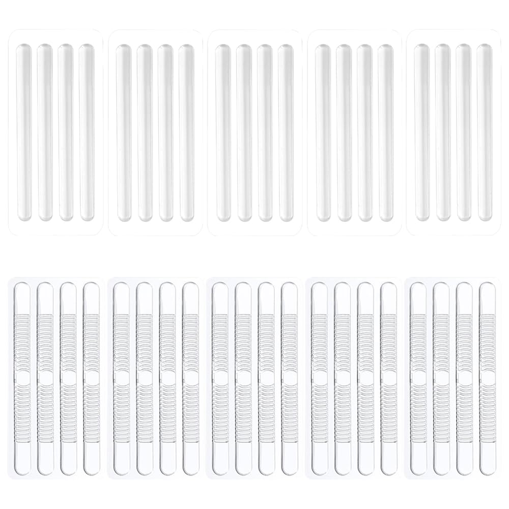 40 Piezas Almohadillas De Talón Autoadhesivas Protección Silicona Transparente Antidesgaste Confort Invisible Reducir la Fricción para Zapatos de Mujer Sandalias de Tacón Alto