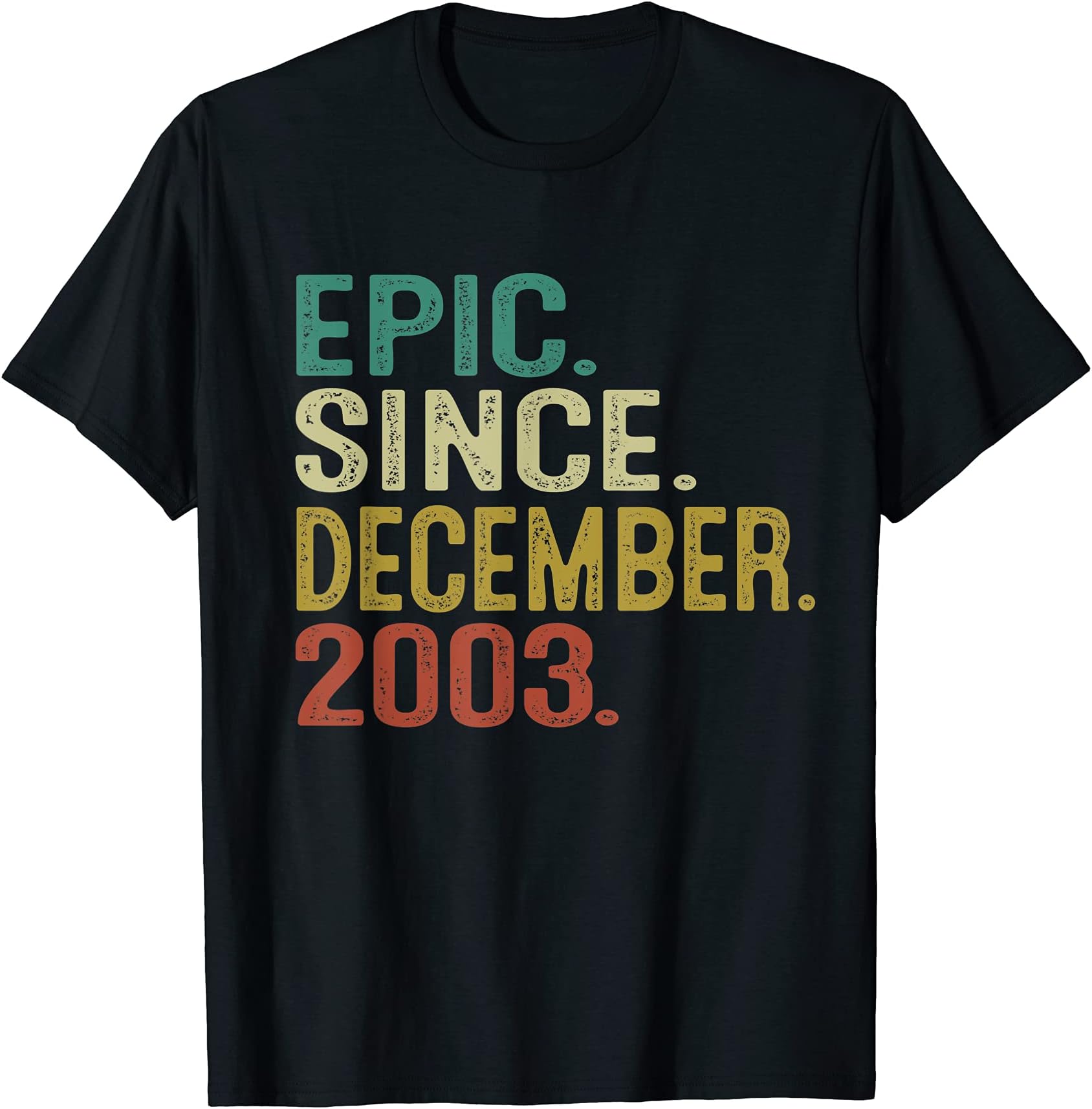 18 Years Old Epic Since December 2003 18th Birthday Gifts T-Shirt