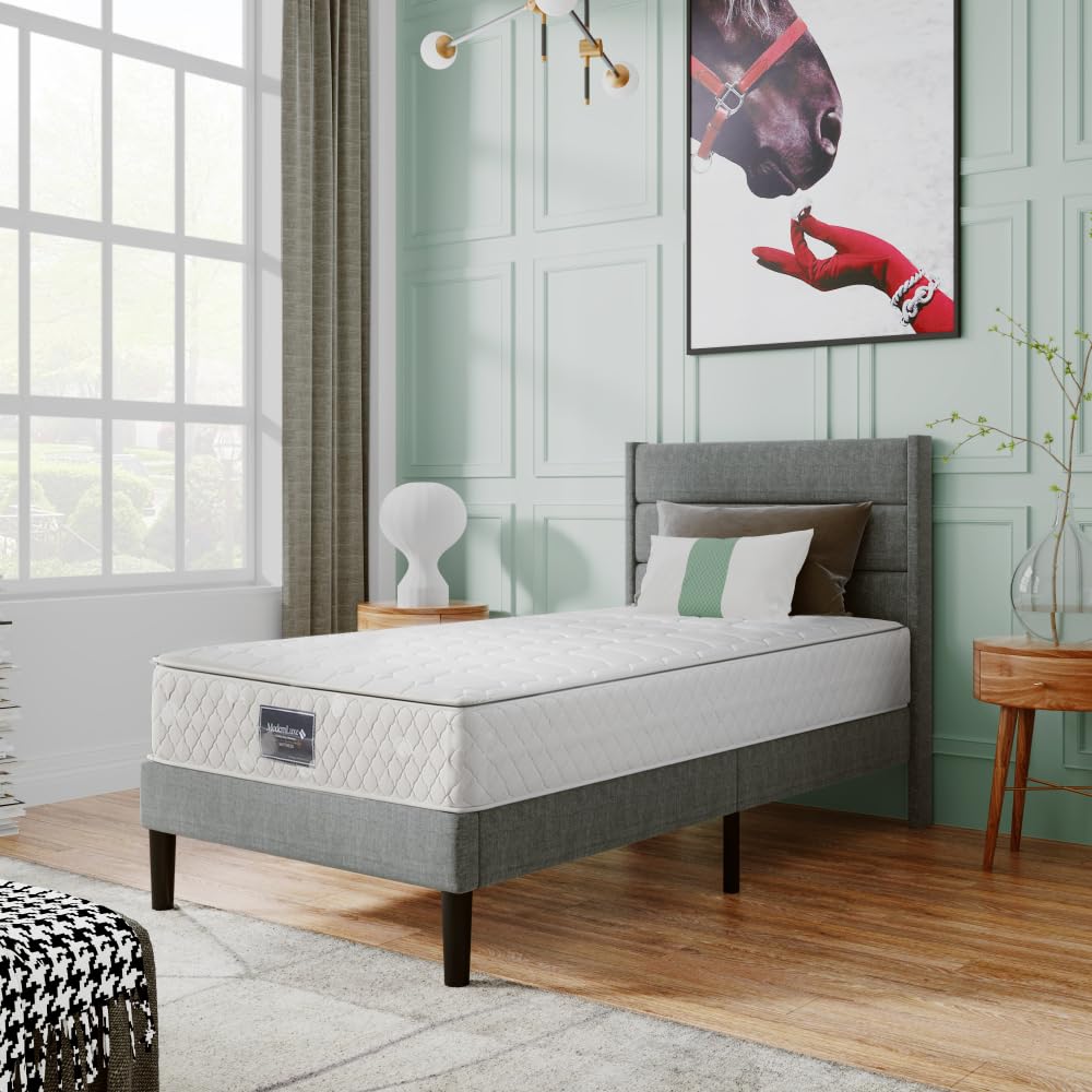 OCACA Materasso a molle a 7 zone, in schiuma fredda, a molle insacchettate, 140 x 200 cm, 100% privo di sostanze nocive, rivestimento in microfibra trapuntata, 100 notti (bianco, 90 x 200 cm)