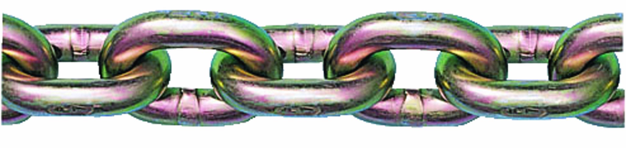 Peerless Chain 5041254 Grade 70 Carbon Steel Transport Coil Chain in Half Drum, Peer-Gold, 1/4