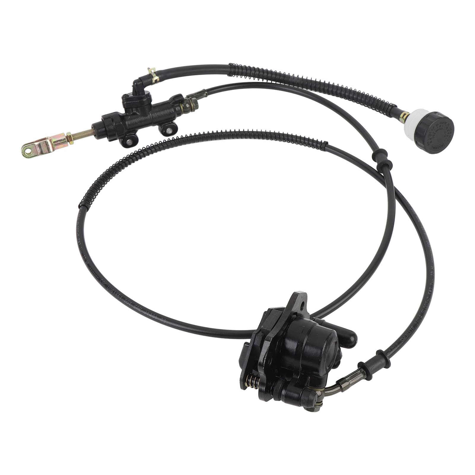 Generic Set di utensili per pinze freno a disco in lega di acciaio posteriore idraulico a disco con tubo da 1,5 m montaggio 64 mm 3 parti chiave per bici da kart ATV Quad Go