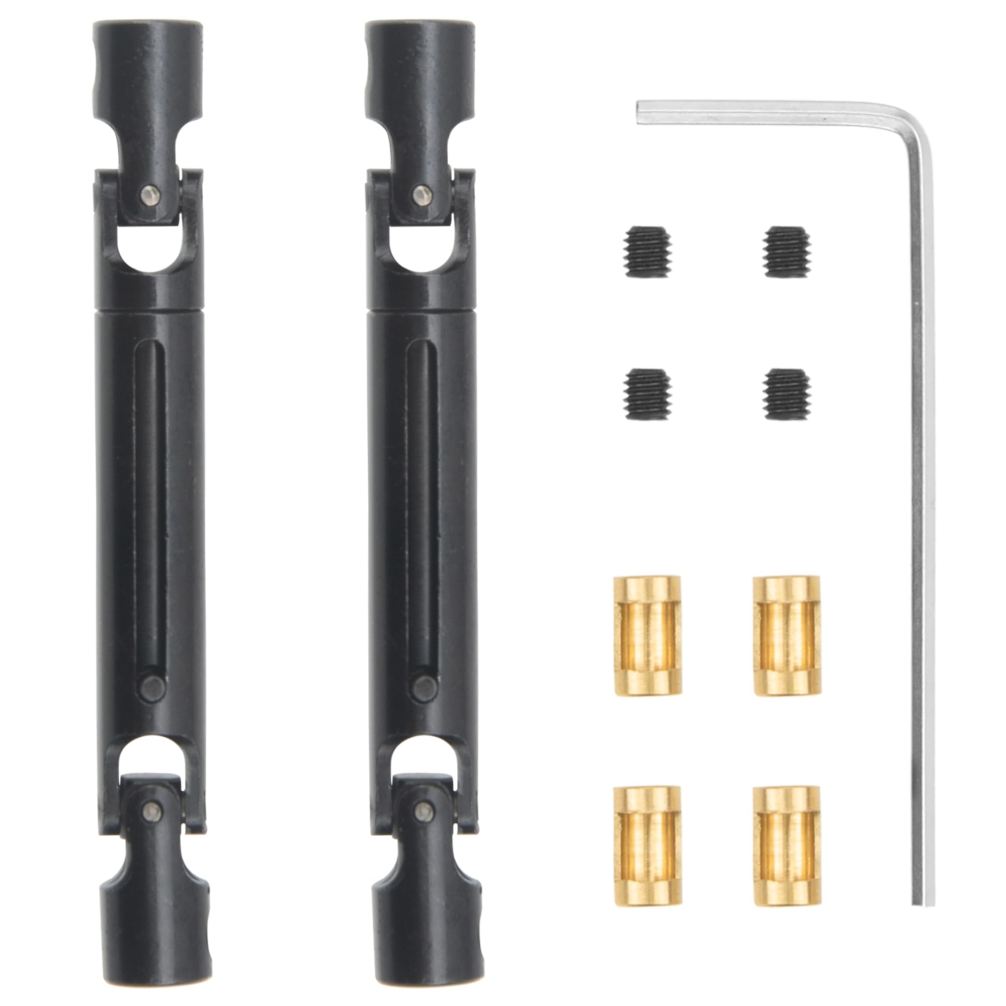 ShareGoo Universal RC Drive Shaft 70mm-93mm w/ 3.17mm to 4mm Shaft Sleeve Compatible with MN Model MN82 LC79 MN78 1/12 RC Crawler Car Upgrade Parts (