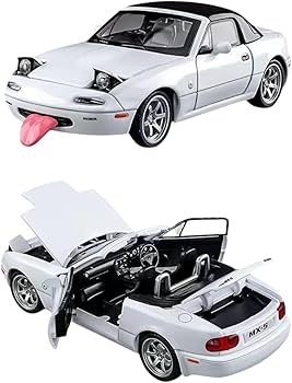 Mummy Please 1:32 Scale Die-Cast Metal M.A.Z.D.A Miata with Tongue