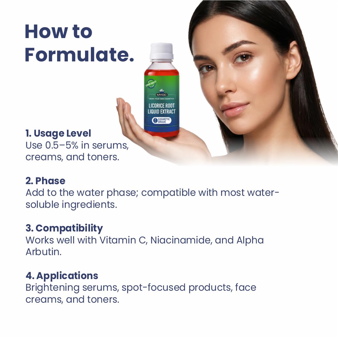 MYOC Licorice Root (Mulethi) Liquid Extract | Cosmetic Grade Botanical Ingredient | Non-Edible | Herbal Extract for DIY Skincare & Haircare | 30ml / 1.01 Fl Oz 4