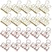 Produktbild BESTZY Metal Hollow Lange Schwanzklammer 20 Stück Long Tail Clip Hohl Binder Clips Stilvolle für Foto Wand Drahtgitter Display