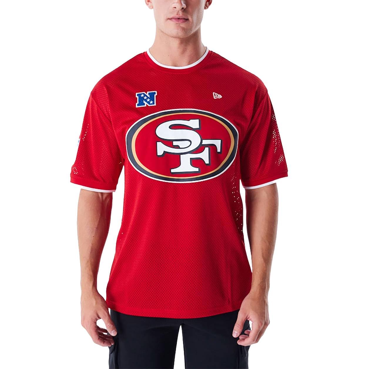 New Era NFL Mesh San Francisco 49ers Men's T-Shirt, red, M