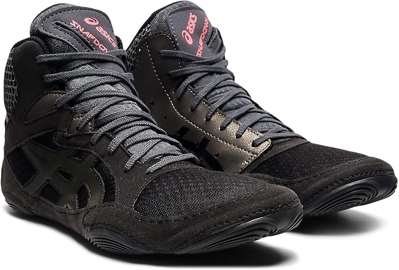 ASICS Men's Snapdown 3 Wrestling Shoes, 8.5, Black/Gunmetal