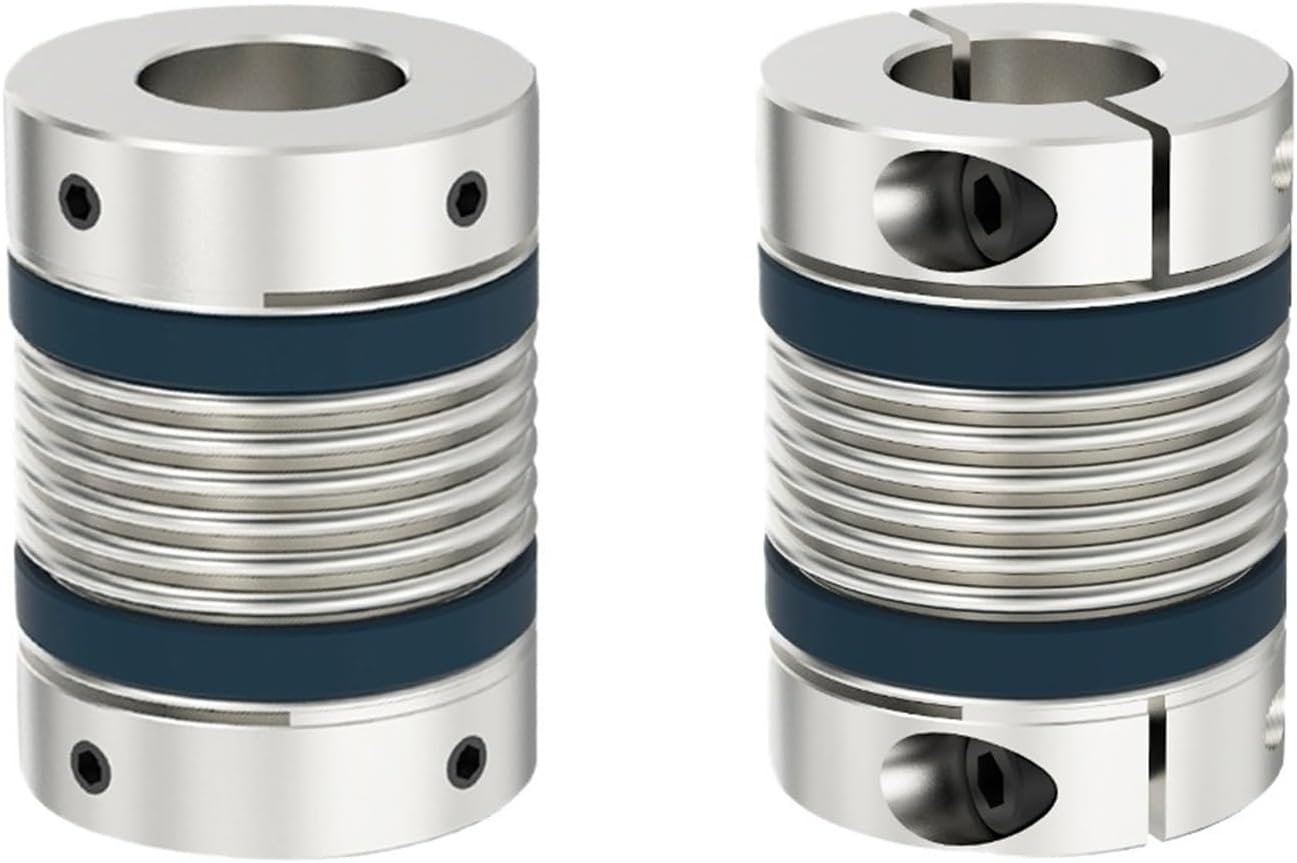 Shaft Coupling LB D40L50/58 Bellows Flexible Motor Coupler Aluminium High Elasticity Universal Joint 3D Printer Cardan (Size : LB-B More to Contact)