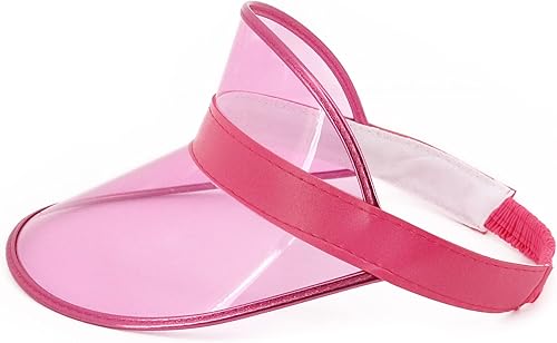 Miniatura 23 de Surkat Viseras solares transparentes de plástico con protección UV, sombrero para la cabeza, sombrero para golf, tenis, playa, ciclismo 1 paquete