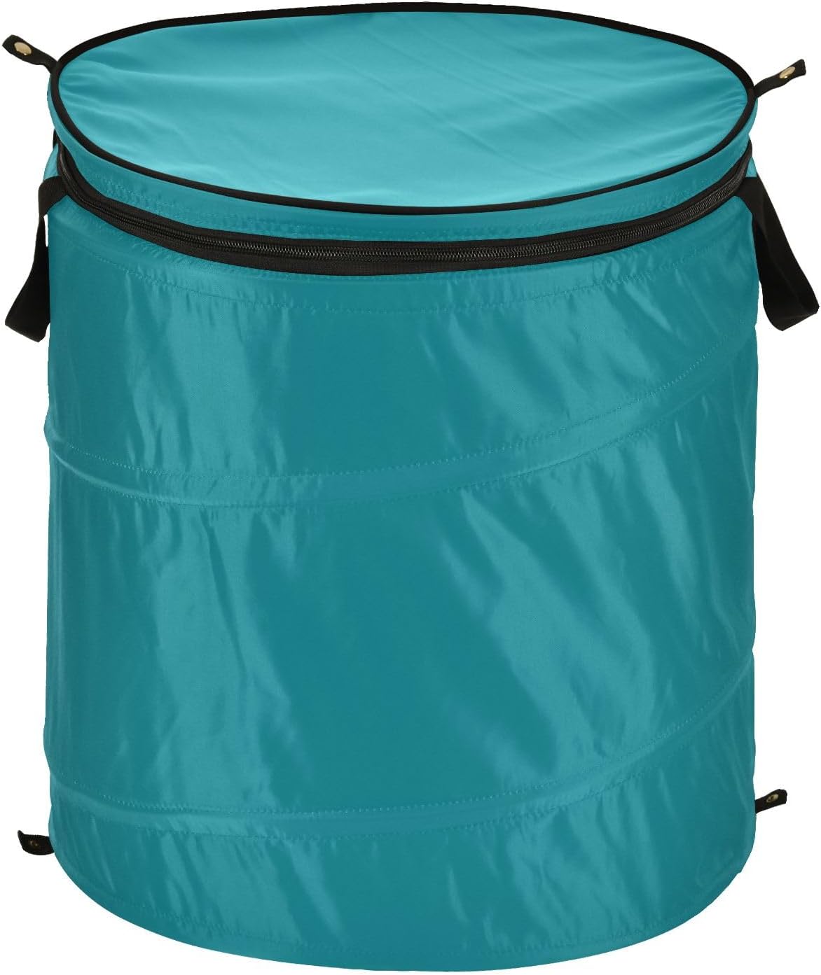 Peacock Blue Collapsible Laundry Hamper Large Capacity Round Hamper for Storage Bin Toy Bins Gift Baskets Bedroom Clothes