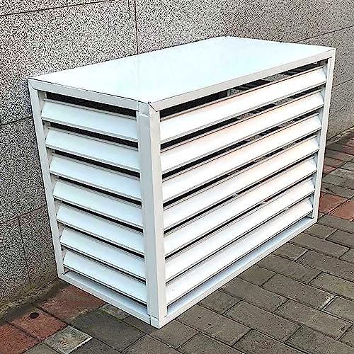 Cubre aire acondicionado de aluminio y valla de privacidad para exterior jardín