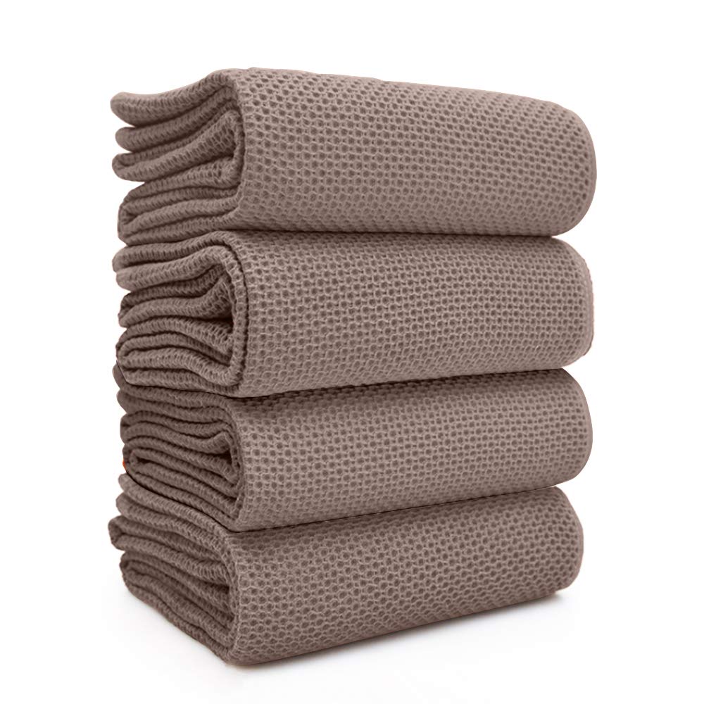 BALCONY & FALCON Waffle Weave Dish Towel Kitchen Towel Hand Dish Rags Great for Household Cooking Cleaning