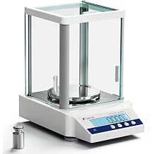 Lab Scale 0.001g Accuracy 500g Digital Milligram Scale Analytical Balance Scale with Windshield LCD Display 7 Units 200g Calibration Weight, Precision Scale for Jewelry Gold Powder Chemistry