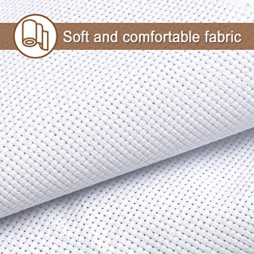 Anjmd 59 By 39 Inch Big Size Cross Stitch Fabric 11 Count Aida Cloth White Classic Reserve Aida Cloth Cross Stitch Diy Canvas Fabric For Home Embroidery Cross Stitch Aida Fabric #TOP3