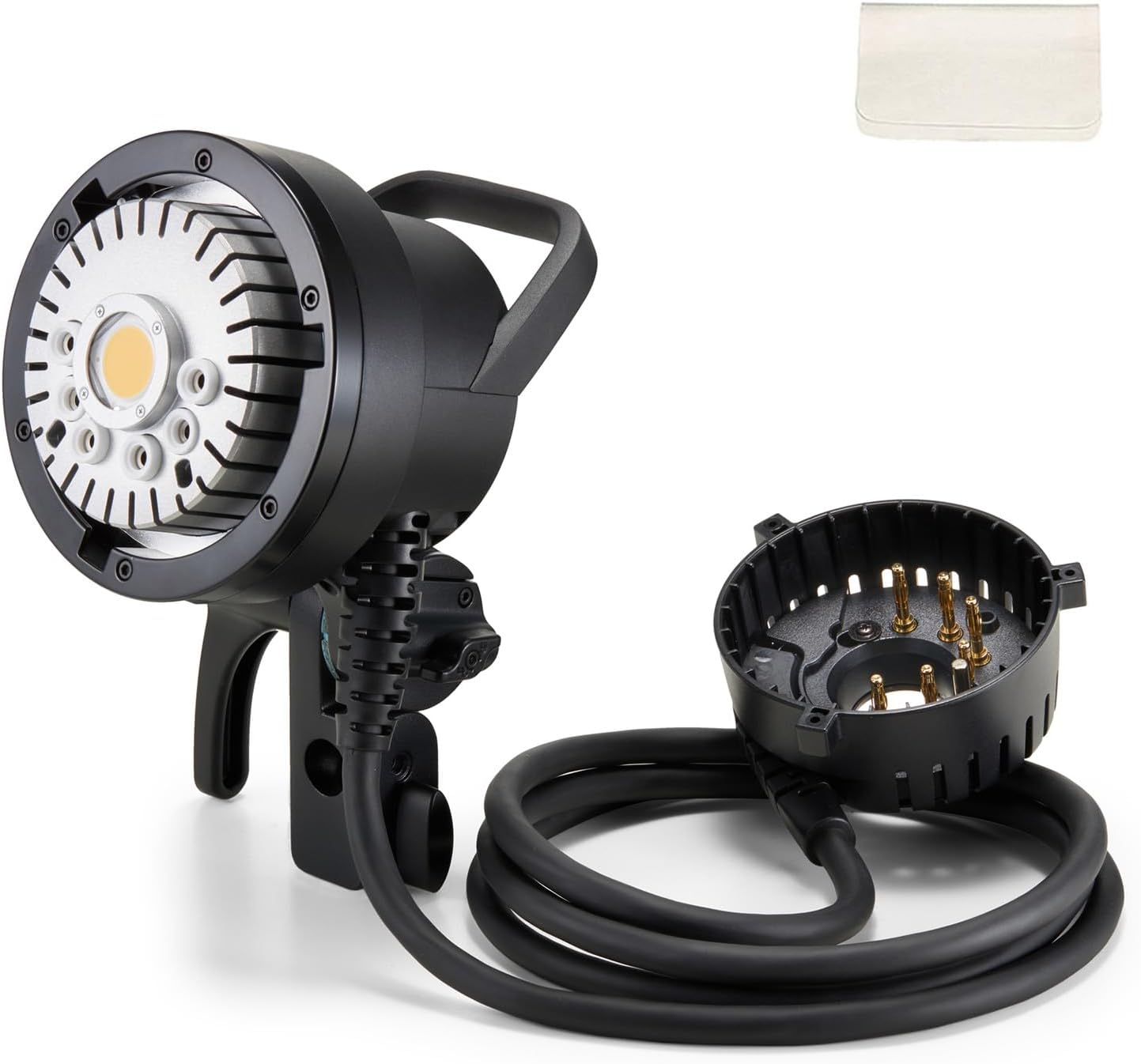 Godox H600P Extension Flash Head for AD600 Pro II, Extend Power Cable for Godox AD600Pro/AD600ProII/AD600BMII Outdoor Flash Strobe, with Handheld Grip and Extra Light Head, Easy Install