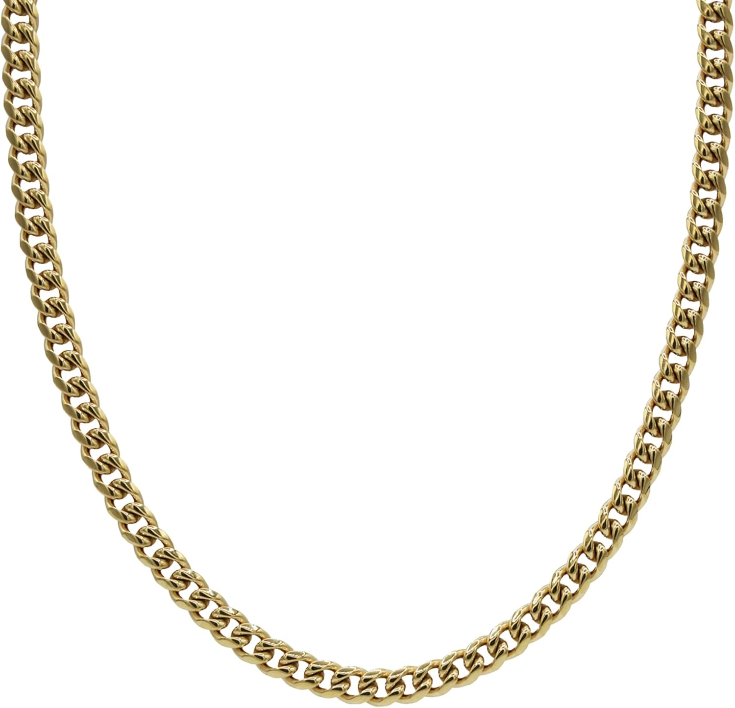 GLD Cuban Link Chain for Men and Women - Gold-Plated Micro Cuban Chain with Premium Storage Travel Pouch - Snatch-Proof Clasp, Sweat-Proof and Fade-Resistant - Lifetime Quality, Designed in Miami