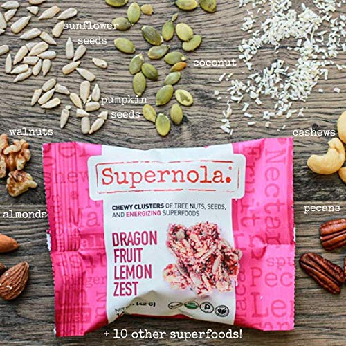 Miniatura 6 de Supernola Granola Paleo Saludable Deliciosa Alta Proteína Sin Gluten Mezcla de bocadillos para llevar apta para veganos.