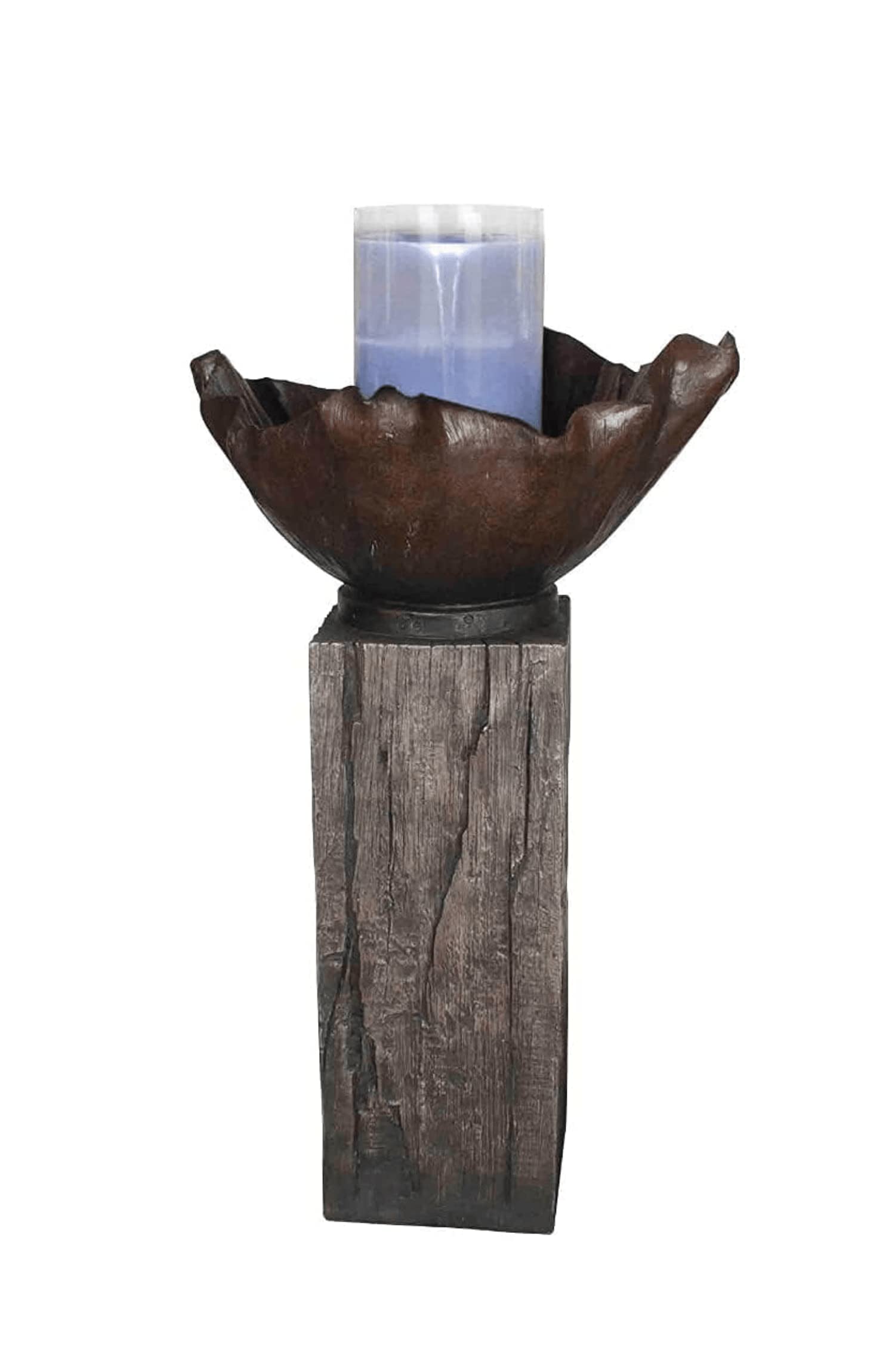 Garden Art Decorative Poly Resin Fountain with Led Light for Indoor Outdoor Home Office Garden Décor GA172050(L45.5*B45.5*H99 cm)-image-26