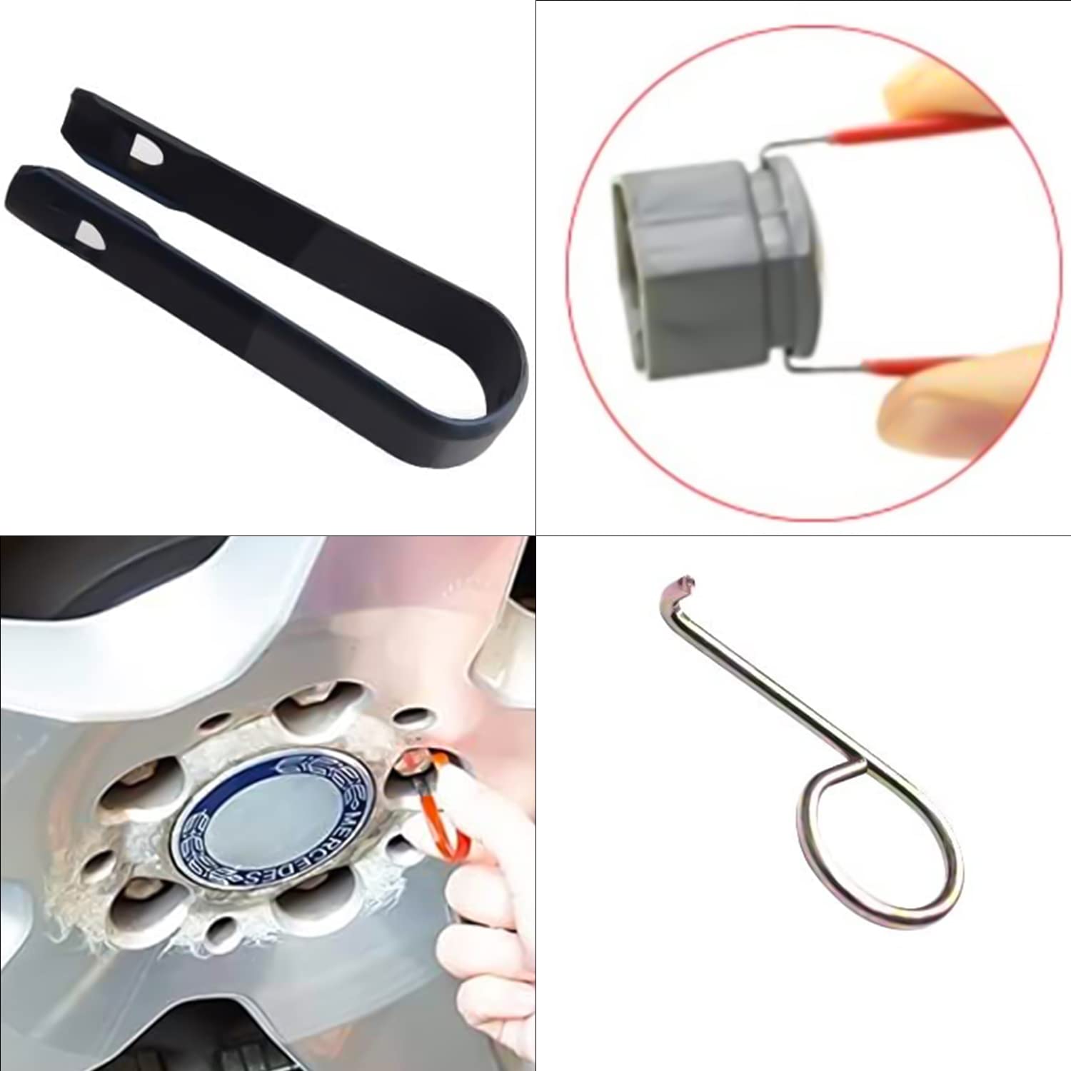 Kit 6 Strumenti Rimozione Copribulloni Cerchi - Per Auto Senza Graffiare - Foto 6