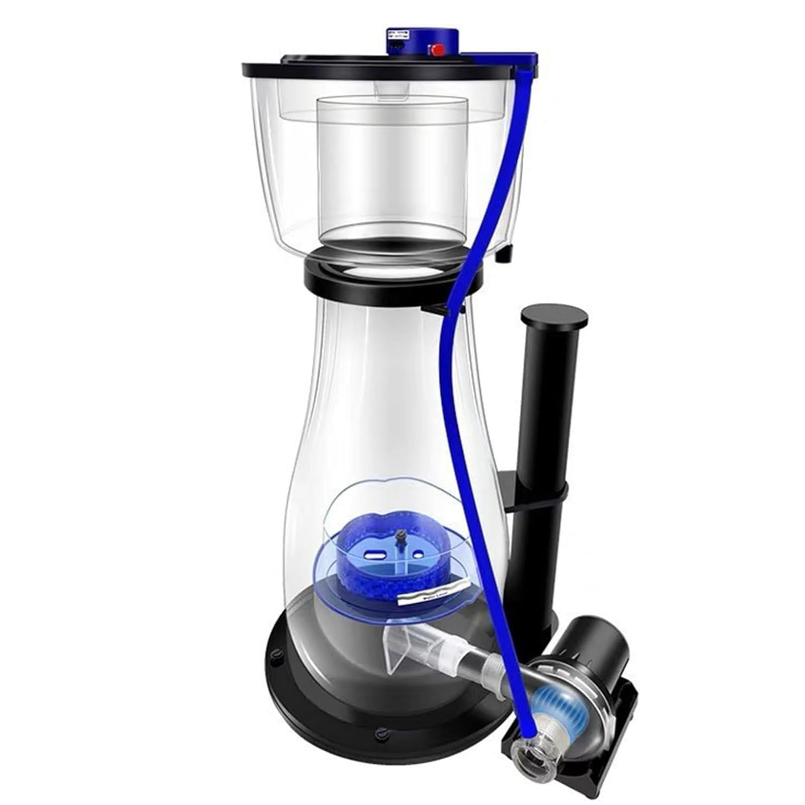 Écumeur De Protéines pour Aquariums d'eau De Mer, Écumeur Interne pour Aquarium, Réglage du Débit d'eau sur 10 Niveaux, Filtration Efficace, Amélioration De La Qualité De l'eau