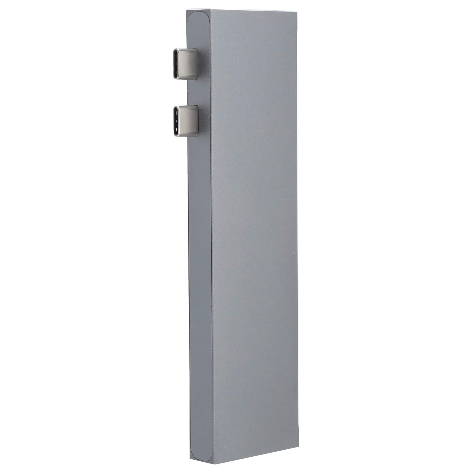 Adapter koncentratora USB C 7 w 1, koncentrator komputerowy z 2 portami USB 3.1, 2 porty HDMI, czytnik kart SD/TF, ładowanie PD, metalowy hub procesowy CNC do Pro Air, laptopa, komputera, do użytku