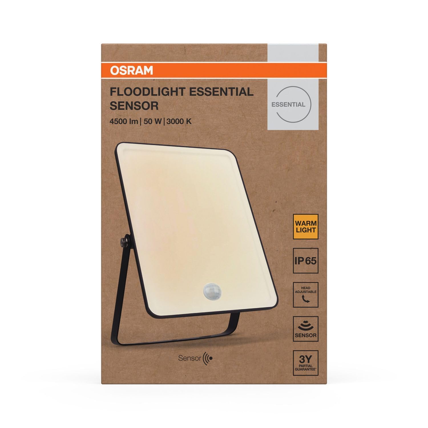 Licht-Erlebnisse LED Außenstrahler mit Bewegungsmelder Aluminium Schwarz 3000 K IP65 Außen Fassade Hof Einfahrt Garage L:16.1 cm Spot Garten