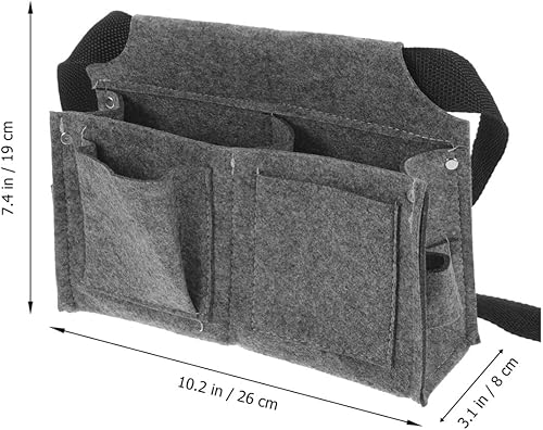 Miniatura 5 de Angoily Herramientas Bolsa de herramientas Kit de herramientas Bolsa de herramientas Bolsa de cintura Bolsa de gadget Cinturón Cinturón Tela de
