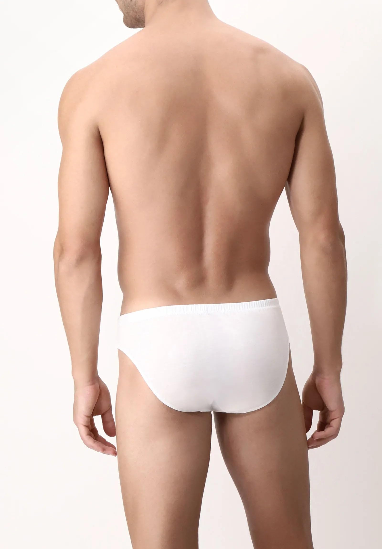 CAGI 1208 - Juego de 6 Calzoncillos Slip (100% Hilo de Escocia), Color Blanco