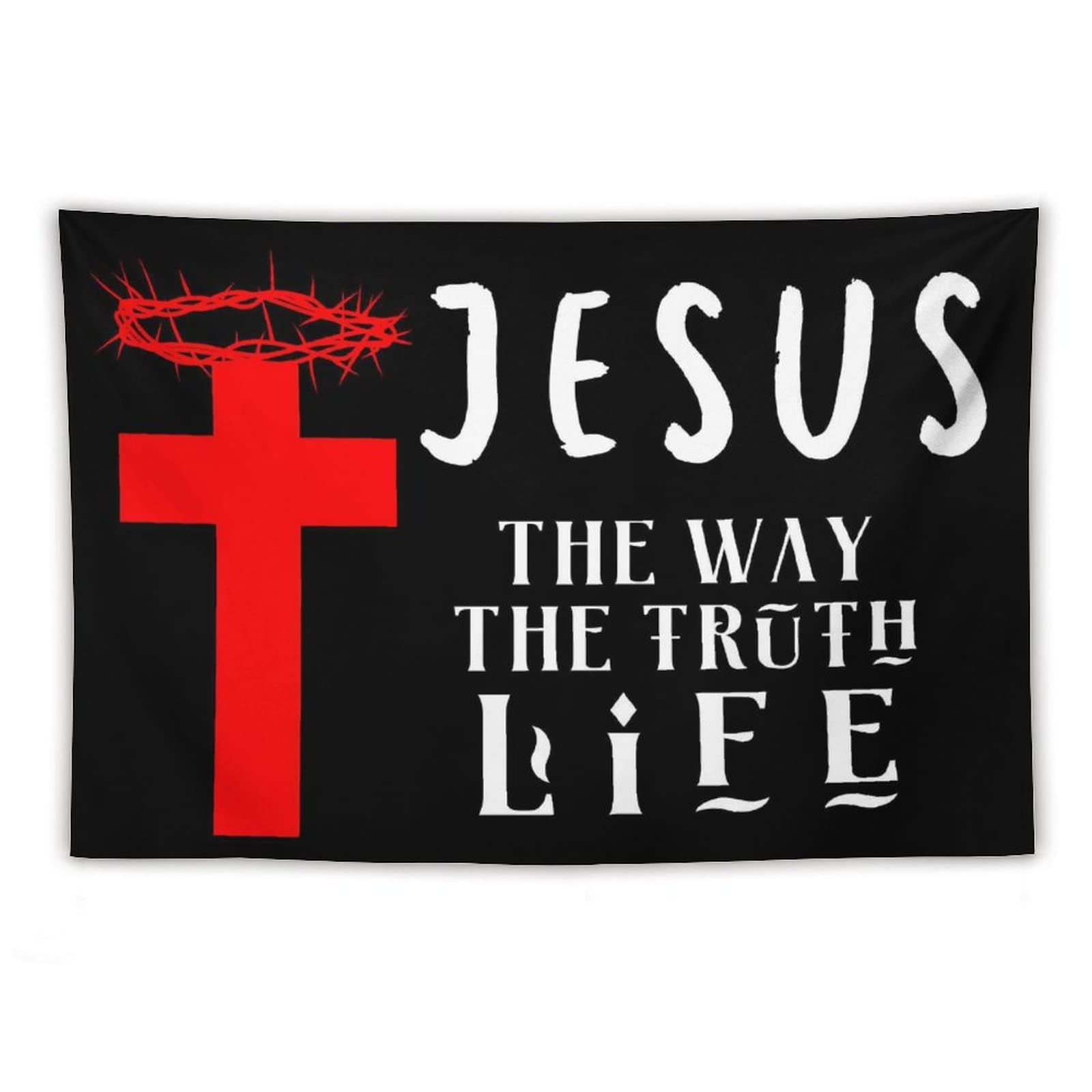 Tapestry Jesus The Way The Truth And The Life Funny Personality Party Home Decoration Tapestry Wall Hanging Indoor Living Room