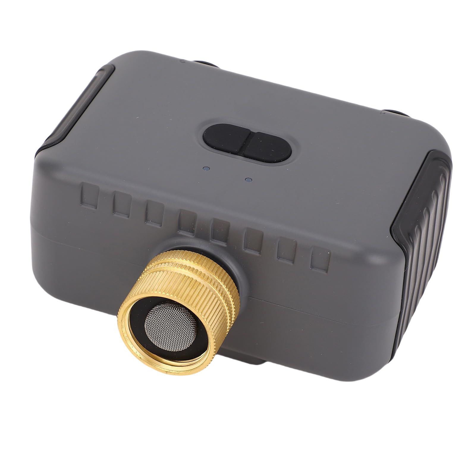 FILFEEL 2-strefowy Timer Zraszacza z Mosiężnym Wlotem G3/4 IP55 Timer Nawadniania do Trawnika Ogrodowego z Podwójnym Wylotem Węża Nawadniania z Opóźnieniem Deszczowym i blokadą