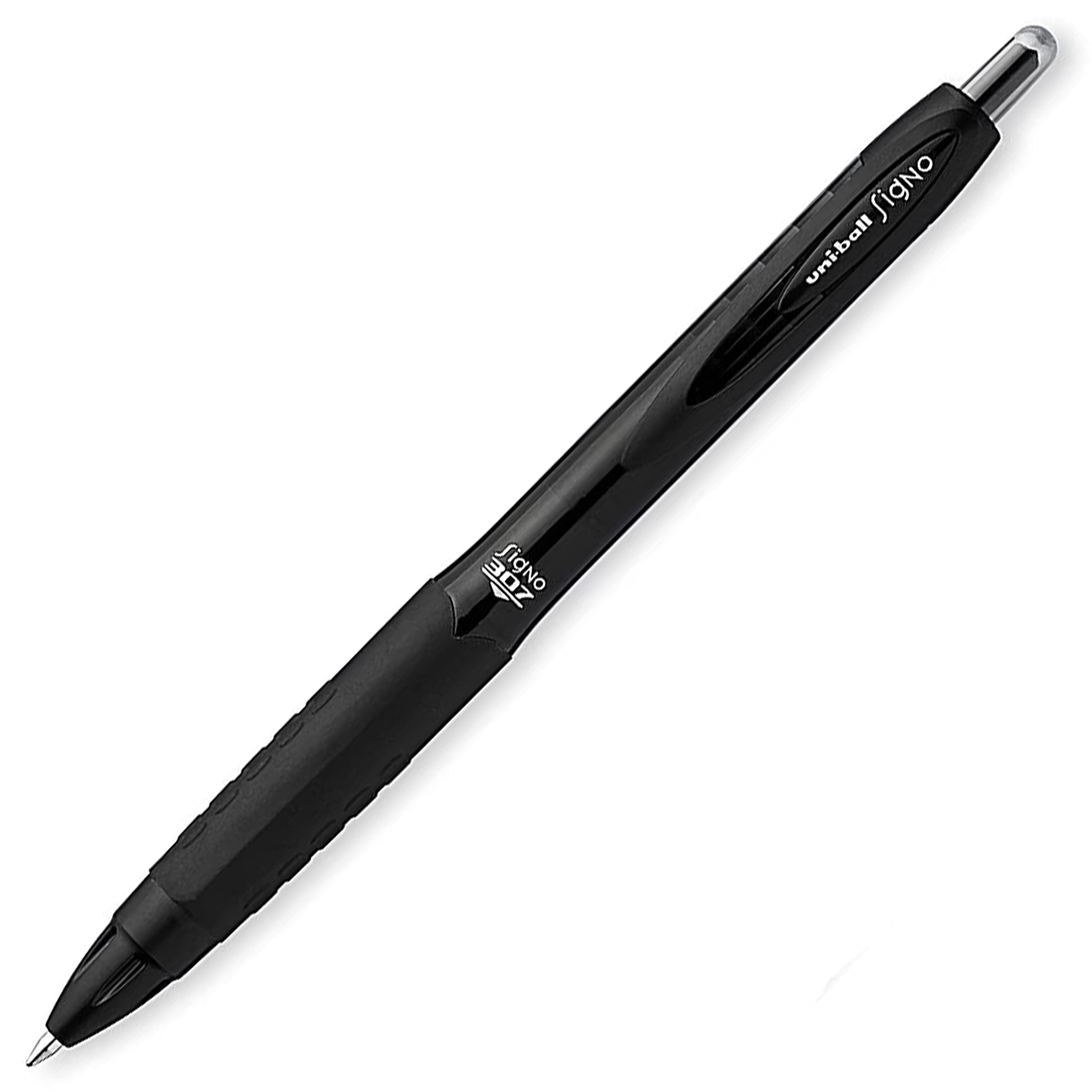 uni-ball Signo 307 UMN-307 - Bolígrafo retráctil fino, 5 unidades, 2 negros, 2 azules y rojos