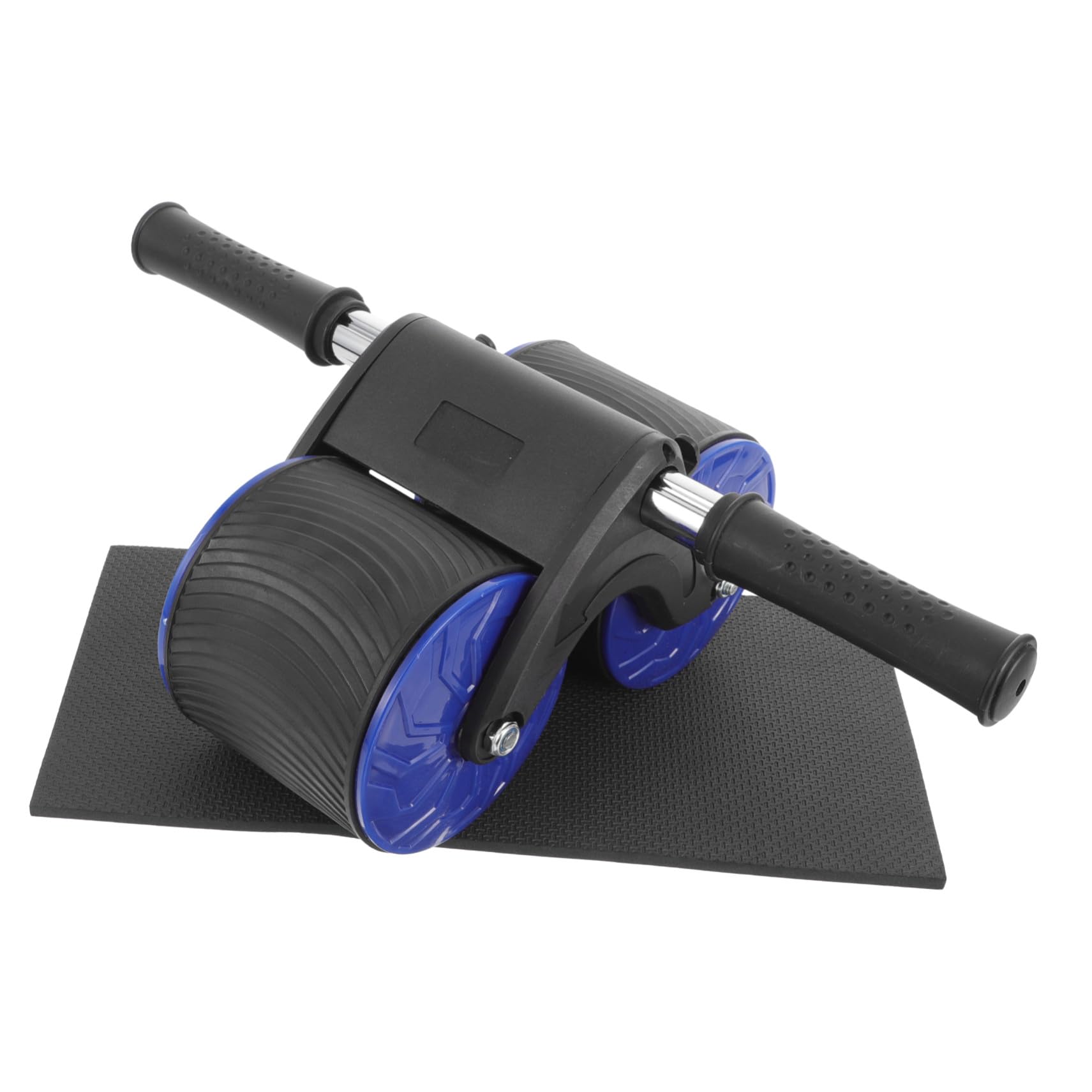 STOBAZA Rodillo Abdominal Doble Rueda con Alfombrilla para Rodillas Equipo Fitness Profesional para Entrenamiento Muscular Casa y Gimnasio Entrenamiento Abdominal Eficaz para