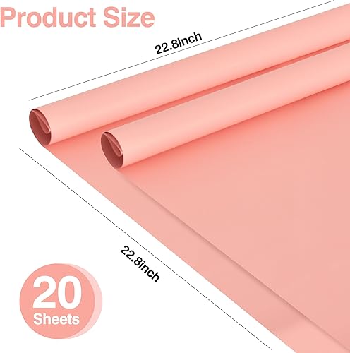 Miniatura 8 de BEISHIDA 100 piezas de papel de regalo floral negro mate, papel de regalo para ramo de flores, papel de regalo impermeable para manualidades,