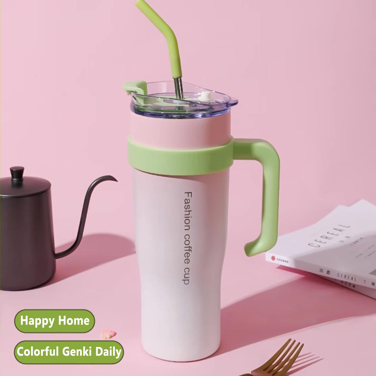 Tazza Da Viaggio Isolata Sottovuoto In Acciaio Inossidabile Tazza Da - Foto 5