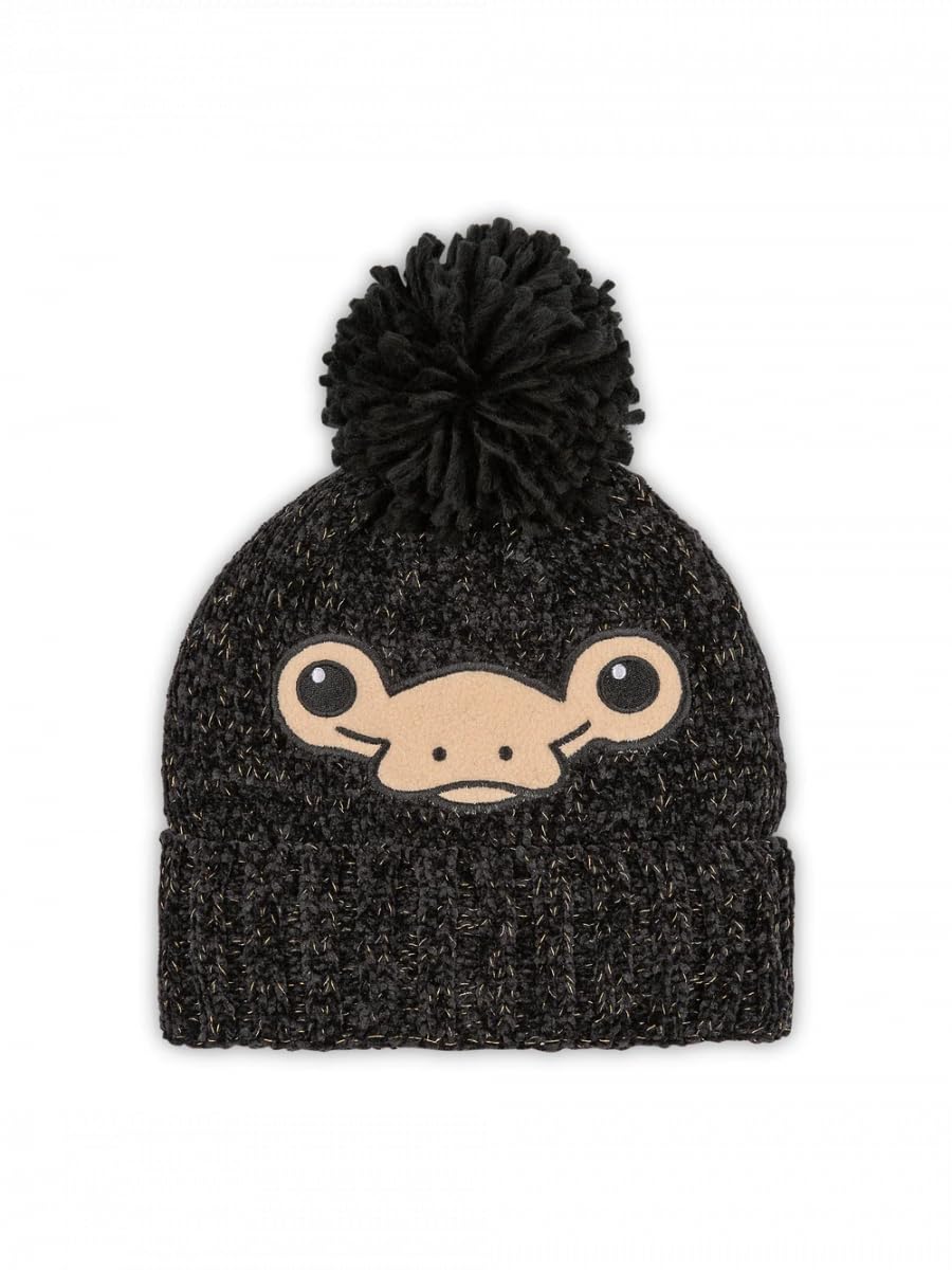 Bioworld Unisex Black Fantastic Beasts Niffler Adults Pom Pom Beanie