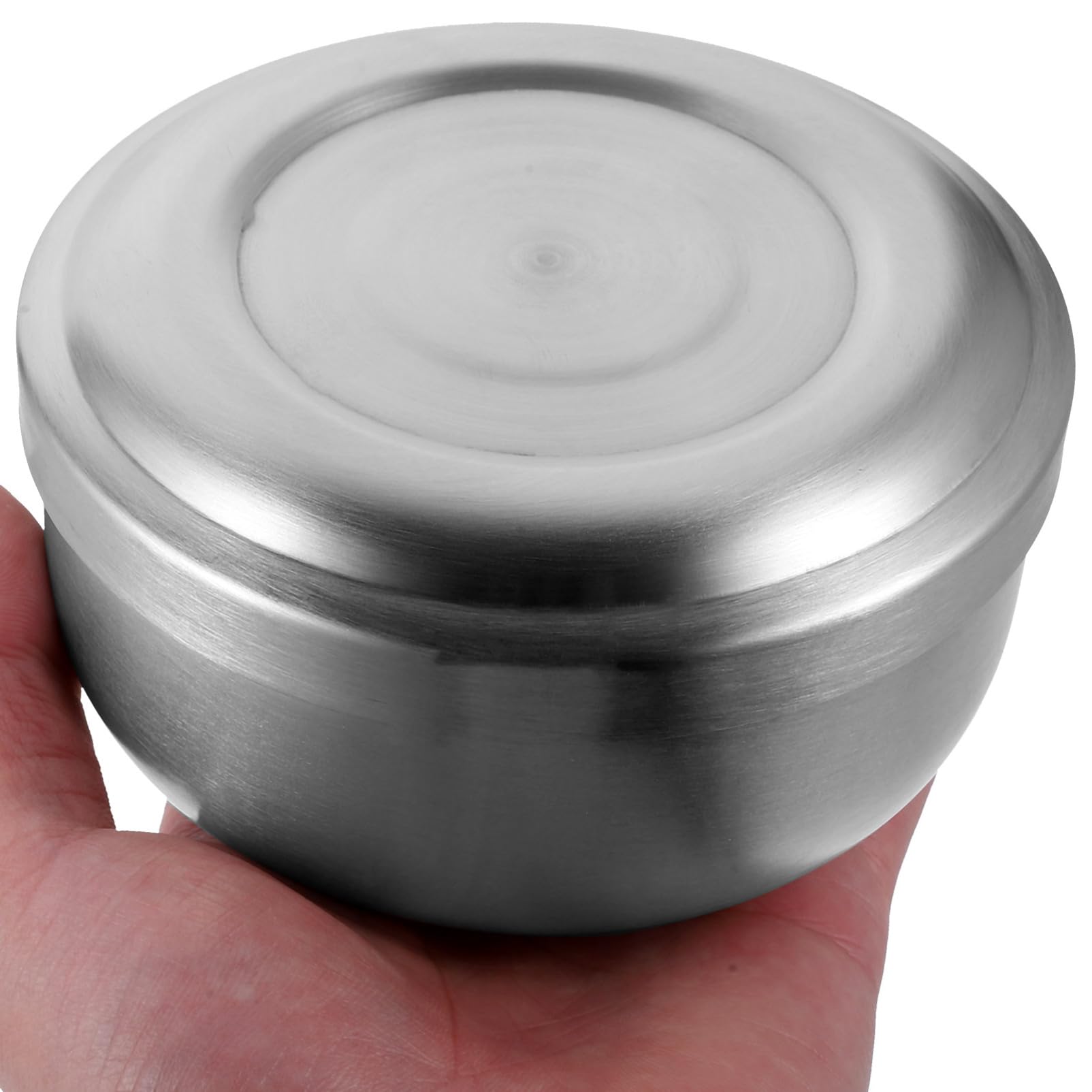 Homoyoyo Cuenco De Afeitar Para Hombres Acero Inoxidable Tapa De Afeitar Diseño Simple y Práctico