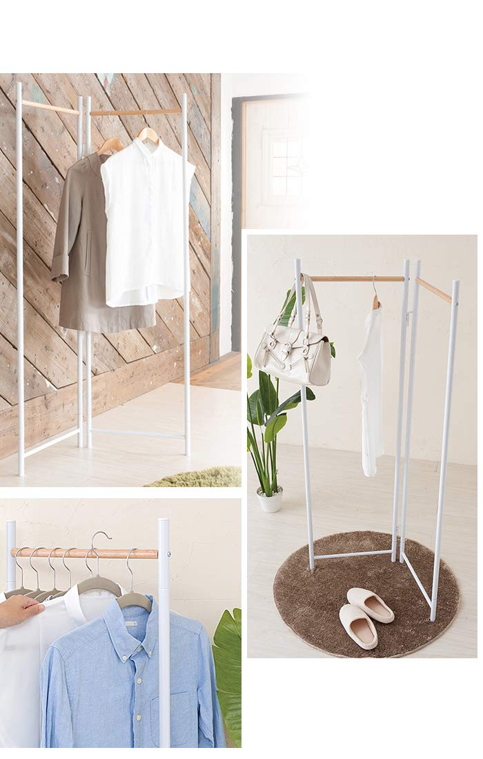 Amazon.co.jp: NAG ハンガーラック 洋服掛け 折りたたみ収納 コート