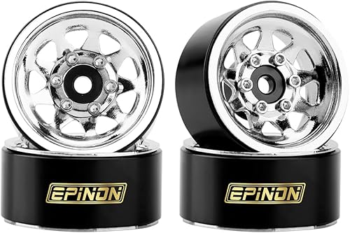 Rueda Beadlock de 1.0 pulgadas con anillo de abrazadera de latón para 118 TRX4M 124 Axial SCX24 FMS FCX24 RC Crawler accesorios de actualización de